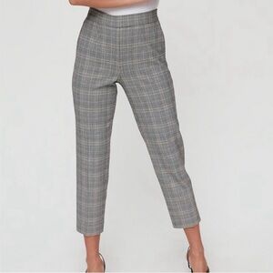 ARITZIA Babaton Conan Gray Plaid Check Pants Size 4
